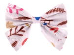 Barrette noeud papillon herbier rose
