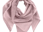 Foulard pompon gaze lurex rose