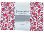 Coupon tissu 1 m rouge corolle