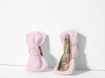 Barrettes clic-clac petits noeuds oxford rose