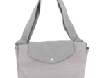 Grand sac cabas en tissu etoile or gris