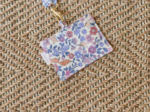 Porte badge comptine enchantée rose