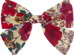 Barrette noeud papillon coquelicot
