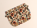 Mini pochette tissu plumes d'été