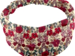 Bandeau fichu Bébé coquelicot