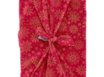 Furoshiki grand 73 x 73 cm ex2448 flocon de noel or rouge