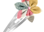 Barrette clic-clac fleur étoile douceur d'été