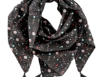 Foulard pompon constellations