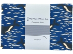 Coupon tissu 1 m orque bleue