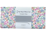 Coupon tissu 50 cm pastel fleuri