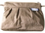 Mini pochette plissée lin cuivré