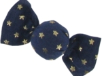 Petite barrette mini bonbon etoile or marine 
