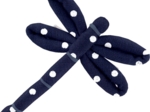 Barrette libellule pois marine