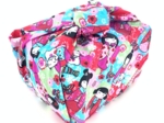 Furoshiki moyen 48 x 48 cm kokeshis