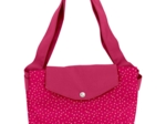 Grand sac cabas en tissu etoile or fuchsia