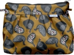 Pochette plissée poule à facette