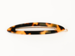 Barrette ovale moyenne leopard