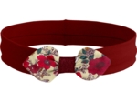 Bandeau jersey bébé noeud coquelicot
