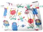 Mini pochette plissée petits monstres