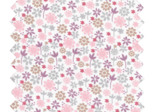 Tissu coton au mètre tapis de fleurs pastel ex1075