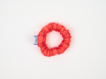 Mini Chouchou vichy rouge corail