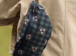 Sac banane tartan fleuri