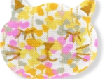 Barrette miaou mimosa jaune rose