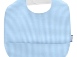 Bavoir tissu plastifié vichy ciel