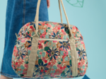 Sac bowling cerise en fleur