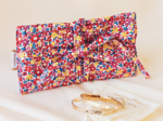 Pochette à bijoux cocktail de fleurs
