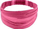 Bandeau fichu Bébé etoile or fuchsia