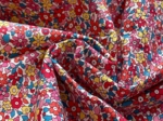 Tissu coton au mètre cocktail de fleurs