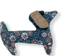 Barrette basset paquerette marine