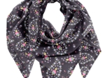 Foulard pompon bleudana