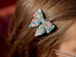 Barrette Mini Noeud Papillon mille et une fleurs