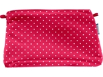 Pochette tissu pois rouge