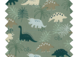 Tissu coton au mètre jurassic dino