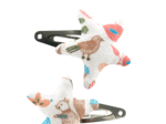 Barrettes clic-clac étoile douceur des bois