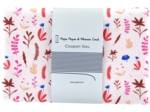 Coupon tissu 1 m herbier rose