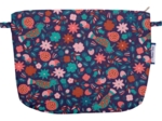 Pochette tissu huppette fleurie