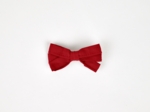 Barrette ruban rouge