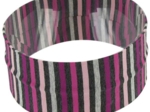 Bandeaux jersey rayé noir gris prune e1