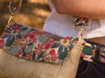 Rabat sac compagnon cerise en fleur