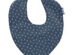 Bavoir bandana paille argent jean