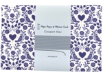 Coupon tissu 1 m scandinavia bleu