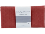 Coupon tissu 50 cm gaze plumetis terra cotta ex1070