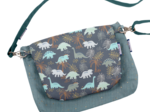 Mini pochette tissu jurassic dino marine