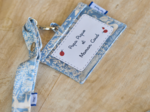 Porte badge toile de biche