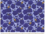 Coupon tissu 1 m oiseau bleu ex1110