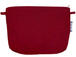 Pochette tissu  velours rouge